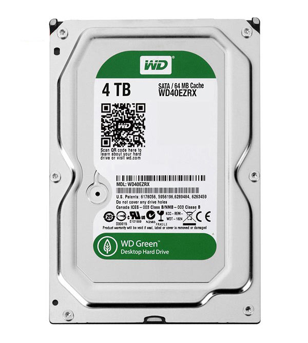 Green WD40EZRX Internal Hard Drive - 4TB